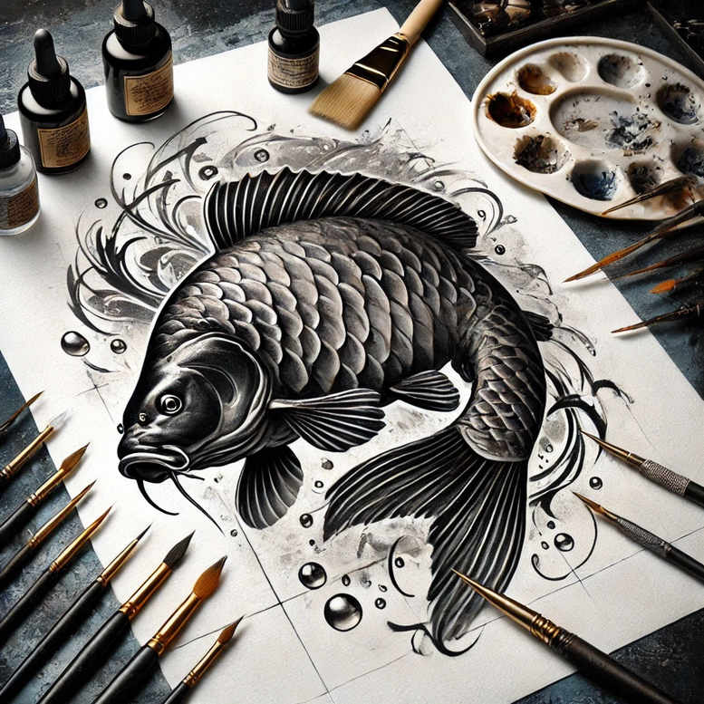 aquatic-animals-with-motion-neotraditional-subtle-tone-for-lower-leg – tattoo design ideas free ai generated – Gallery: water-animals-inkby-ai