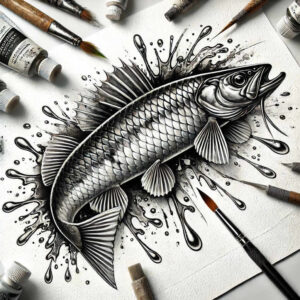animals-with-nature-motif-realism-realistic-proportions-for-scapula – tattoo design ideas free ai generated – Gallery: water-animals-inkby-ai