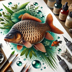 animals-with-ocean-motif-surrealism-abstract-forms-for-hip – tattoo design ideas free ai generated – Gallery: water-animals-inkby-ai