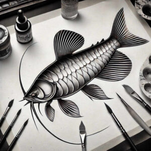 water-animals-neotraditional-expressive-color-for-heel – tattoo design ideas free ai generated – Gallery: water-animals-inkby-ai