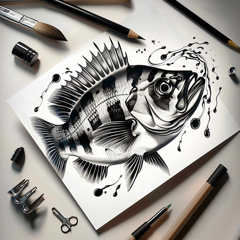 animals-with-nature-motif-realism-subtle-gradients-for-outer-arm – tattoo design ideas free ai generated – Gallery: water-animals-inkby-ai