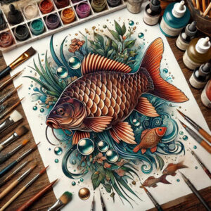 sea-creatures-neotraditional-modern-classic-for-back-shoulder – tattoo design ideas free ai generated – Gallery: water-animals-inkby-ai