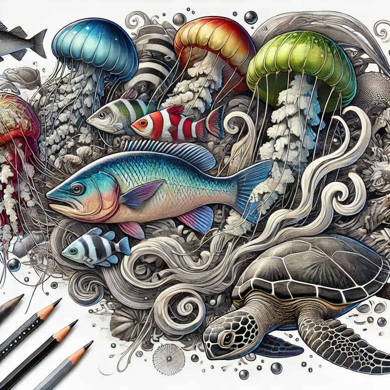 animals-with-3d-effect-neotraditional-layered-color-for-upper-thigh – tattoo design ideas free ai generated – Gallery: water-animals-inkby-ai
