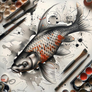 realistic-aquatic-animals-neotraditional-artistic-contrast-for-outer-arm – tattoo design ideas free ai generated – Gallery: water-animals-inkby-ai