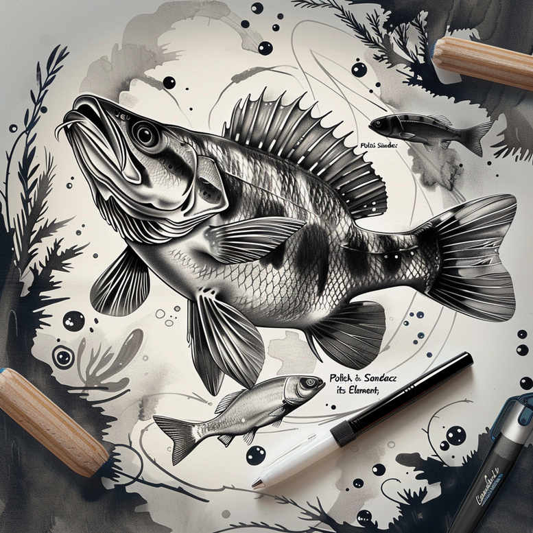 aquarium-animals-neotraditional-bold-highlights-for-calf – tattoo design ideas free ai generated – Gallery: water-animals-inkby-ai