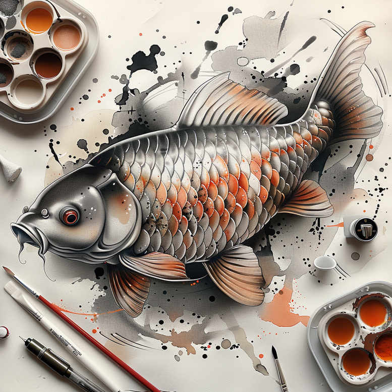 aquatic-animals-neotraditional-bold-highlights-for-forearm – tattoo design ideas free ai generated – Gallery: water-animals-inkby-ai