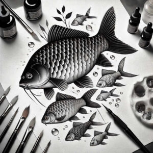 realistic-aquatic-animals-surrealism-beyond-reality-for-stomach – tattoo design ideas free ai generated – Gallery: water-animals-inkby-ai