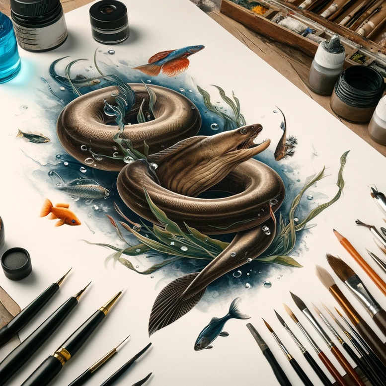 marine-animals-with-mystical-symbol-realism-textured-skin-for-side-torso – tattoo design ideas free ai generated – Gallery: water-animals-inkby-ai