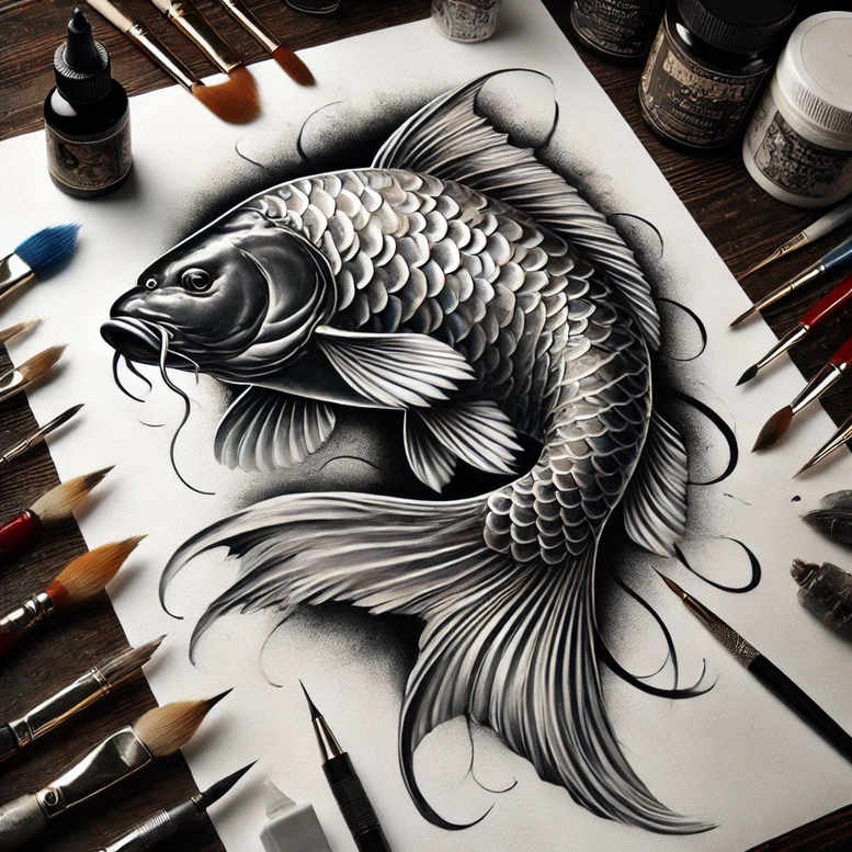 animals-with-lines-surrealism-ambiguous-space-for-upper-thigh – tattoo design ideas free ai generated – Gallery: water-animals-inkby-ai