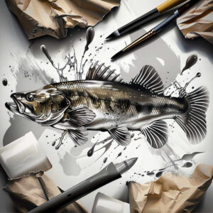 water-animals tattoo design ideas Surrealism psychedelic aquatic life stands for resilience