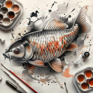 water-animals tattoo design ideas Realism clean background marine grace symbol of resilience