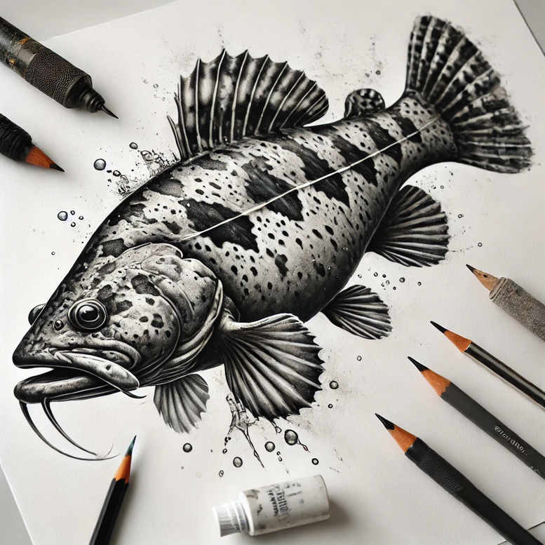 water-animals tattoo design ideas Realism transparent layer marine guardian for lower arm
