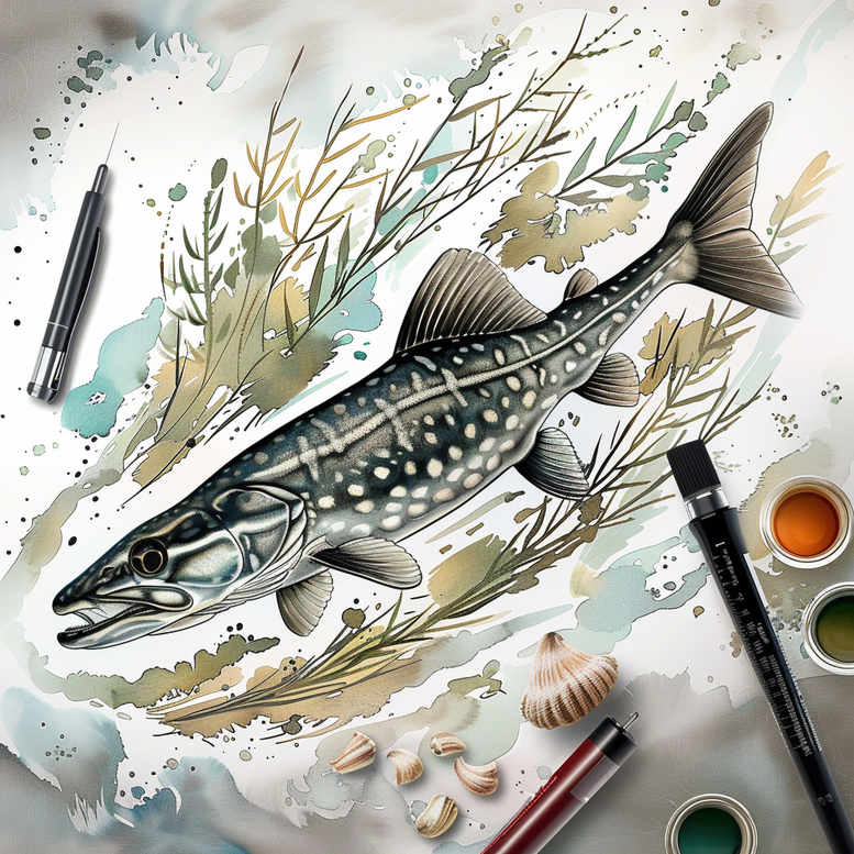 water-animals tattoo design ideas Realism illusion of depth sea creature for thigh