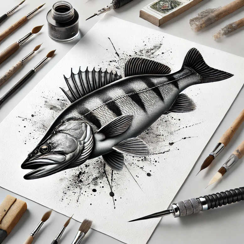 water-animals tattoo design ideas intricate shading sea life for lower arm