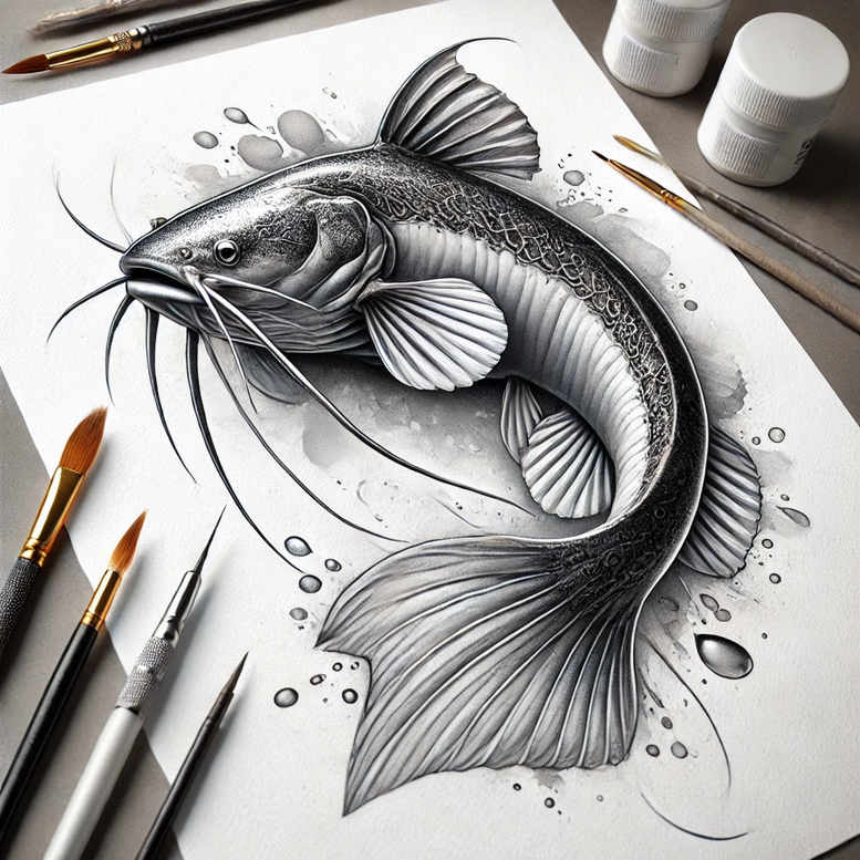 water-animals tattoo design ideas Surrealism shifting shapes sea symbol for knee