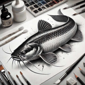 water-animals tattoo design ideas Realism skin texture water flow for upper back
