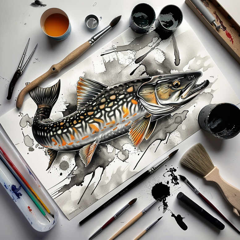 ocean-animals-realism-realistic-dimension-for-ankle – tattoo design ideas free ai generated – Gallery: water-animals-inkby-ai