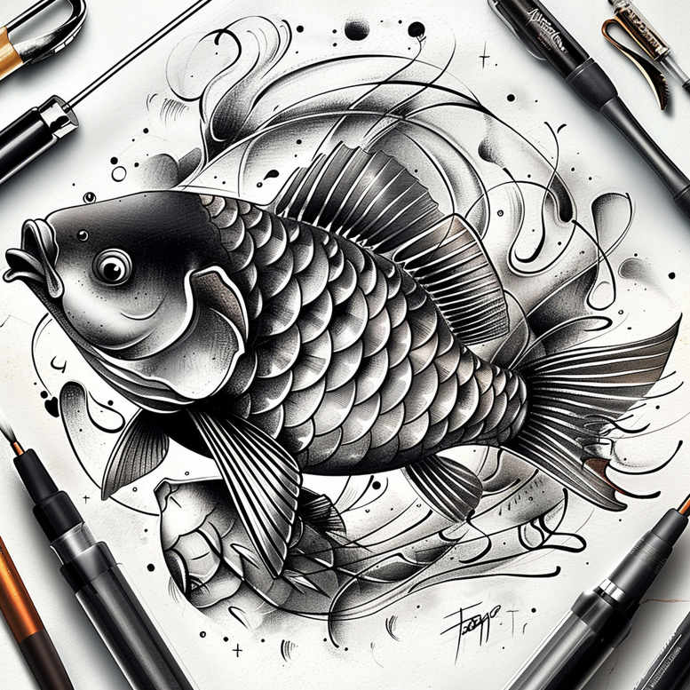sea-creatures-neotraditional-vivid-gradients-for-side – tattoo design ideas free ai generated – Gallery: water-animals-inkby-ai