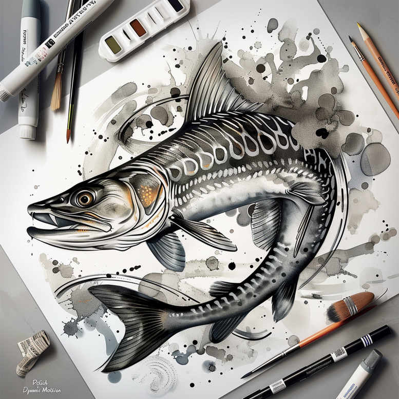 wave-motifs-realism-high-definition-for-shoulder – tattoo design ideas free ai generated – Gallery: water-animals-inkby-ai