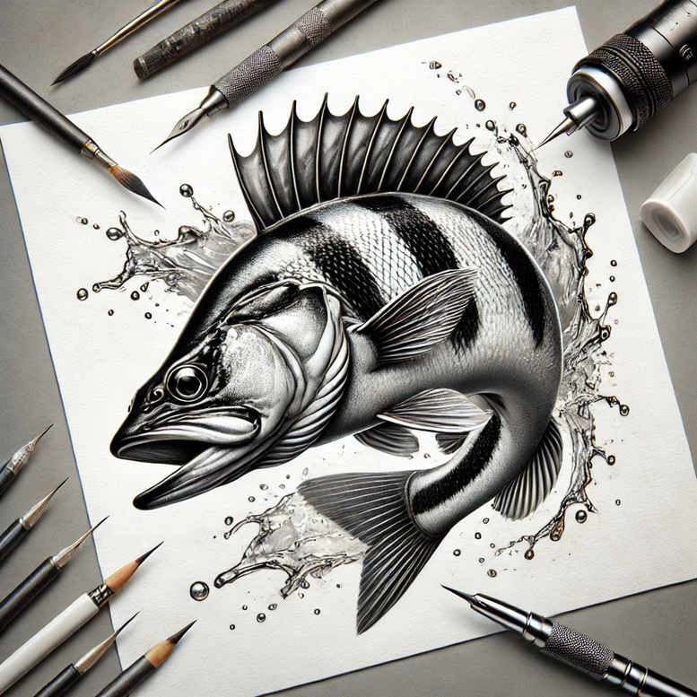 animals-with-shading-surrealism-juxtaposition-for-full-back – tattoo design ideas free ai generated – Gallery: water-animals-inkby-ai