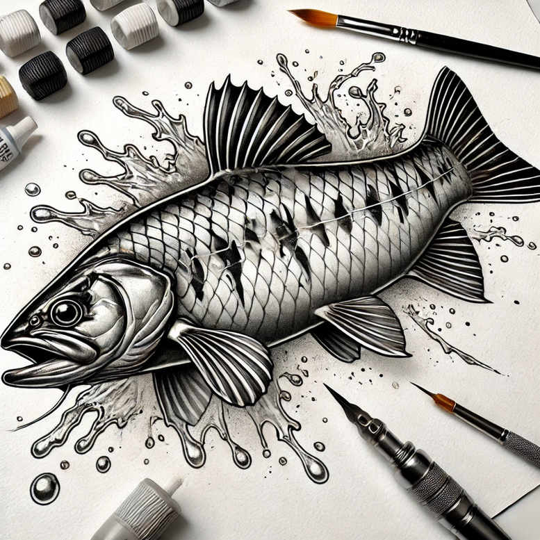 animals-with-life-symbol-realism-delicate-highlight-for-hand – tattoo design ideas free ai generated – Gallery: water-animals-inkby-ai