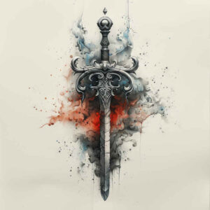 weapons tattoo design ideas Realism visual truth strike design for neck