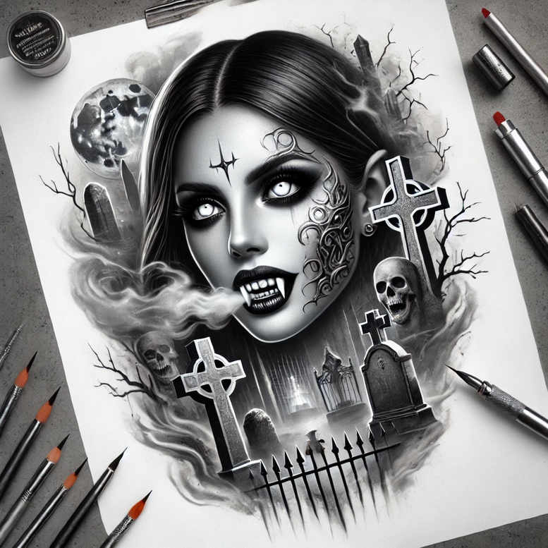 angel – tattoo design ideas free ai generated – realism-photo-realistic – for-arm – Gallery: angel-inkby-ai
