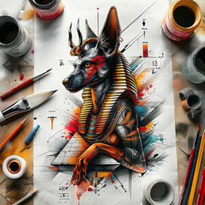 anubis tattoo design ideas Realism realistic dimension immortal for wrist side