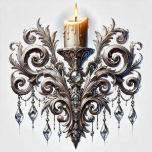 candles tattoo design ideas Surrealism shimmering forms natural flame represents perseverance
