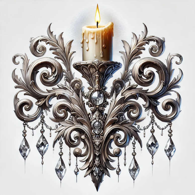 candles tattoo design ideas Surrealism shimmering forms natural flame represents perseverance