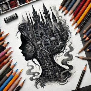 castle-bastion-creepy-realistic-dimension – tattoo design ideas free ai generated – Gallery: castles-inkby-ai