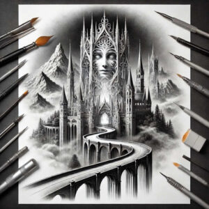 castle-wall-defense-foreboding-lifelike – tattoo design ideas free ai generated – Gallery: castles-inkby-ai
