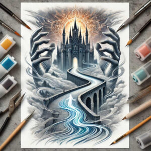 stone-fortress-desolate-visual-truth – tattoo design ideas free ai generated – Gallery: castles-inkby-ai