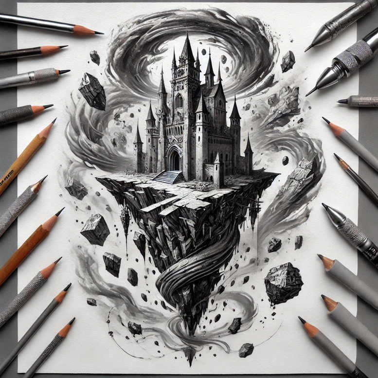 castles tattoo design ideas hyper-detailed historical symbolism for temple