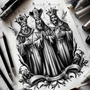 peace-symbol-ultra-sharp-for-shin – tattoo design ideas free ai generated – Gallery: christian-characters-inkby-ai
