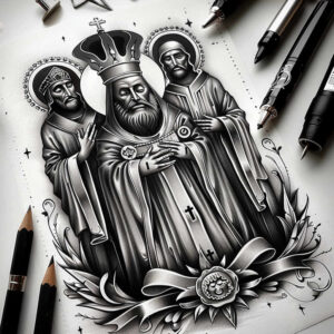 book-bearer-natural-contours-for-stomach – tattoo design ideas free ai generated – Gallery: christian-characters-inkby-ai