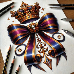 decorative-motif-miniature-for-shoulder-blade – tattoo design ideas free ai generated – Gallery: cockades-inkby-ai