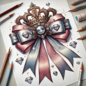 neck-bow-discreet-for-lower-chest – tattoo design ideas free ai generated – Gallery: cockades-inkby-ai