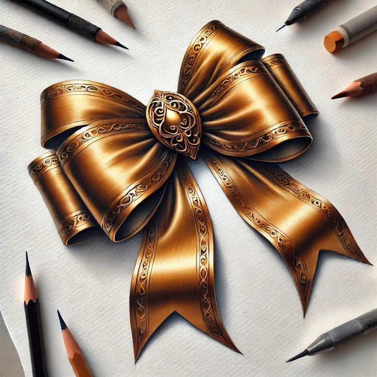 delicate-bow-airy-touch-for-outer-arm – tattoo design ideas free ai generated – Gallery: cockades-inkby-ai