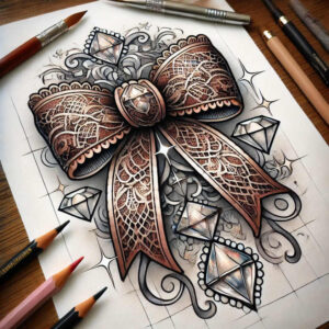 gift-bow-essential-for-inner-arm – tattoo design ideas free ai generated – Gallery: cockades-inkby-ai