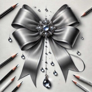 ornate-bow-micro-line-for-lower-leg – tattoo design ideas free ai generated – Gallery: cockades-inkby-ai