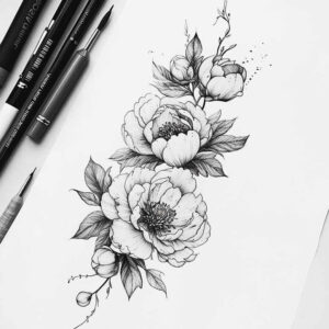 light-pattern – tattoo design ideas free ai generated – quiet – for-hand – Gallery: delicate-flowers-inkby-ai