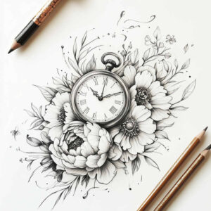 subtle-detail – tattoo design ideas free ai generated – little-tattoo – for-neck – Gallery: delicate-flowers-inkby-ai