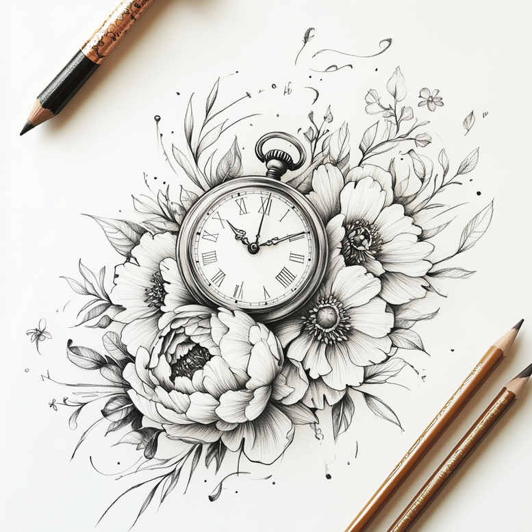 subtle-detail – tattoo design ideas free ai generated – little-tattoo – for-neck – Gallery: delicate-flowers-inkby-ai