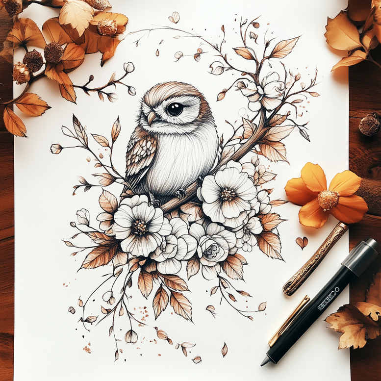 delicate-flowers tattoo design ideas single dot botanical accuracy for chest