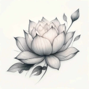 delicate-flowers tattoo design ideas refined detailed blossoms for nape