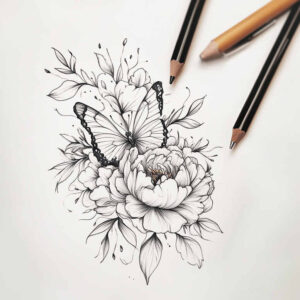 delicate-flowers tattoo design ideas unadorned elegant for heel