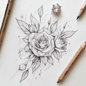 delicate-flowers tattoo design ideas point minimal fine detail for abdomen