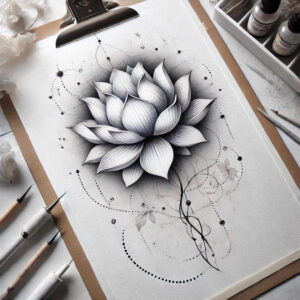 delicate-flowers tattoo design ideas no fill floral silhouettes for elbow