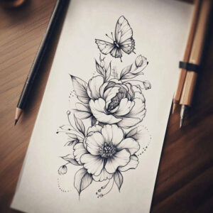 delicate-flowers tattoo design ideas single dot gentle textures for upper shoulder